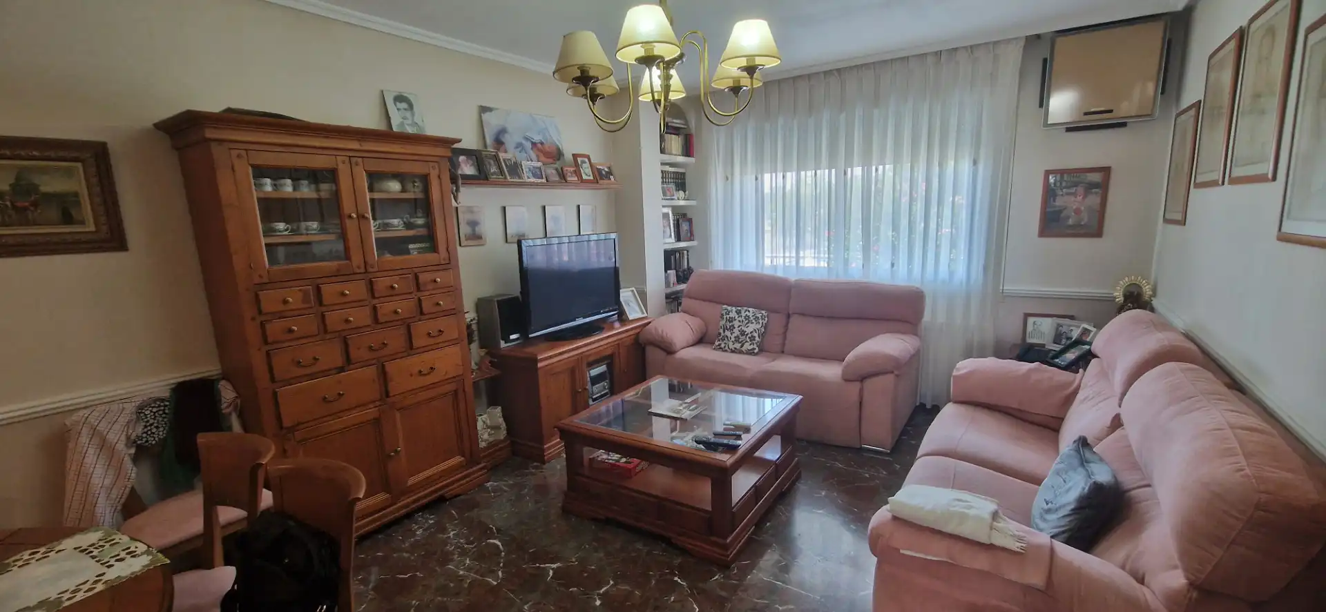 Living room of Detached homes for sale in Zaragoza  with Air Conditioner, Heating and Private garden