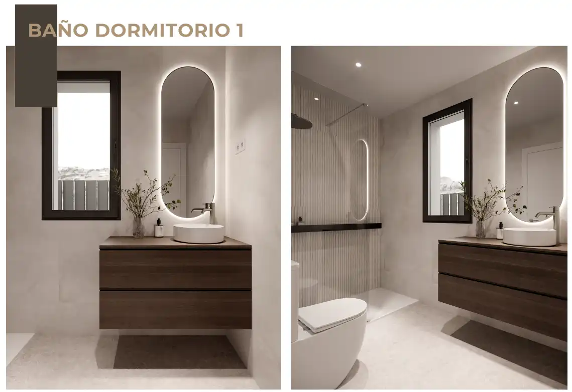 Baño de Casa o chalet en venta en San Román de los Montes con Aire acondicionado, Calefacción y Jardín privado