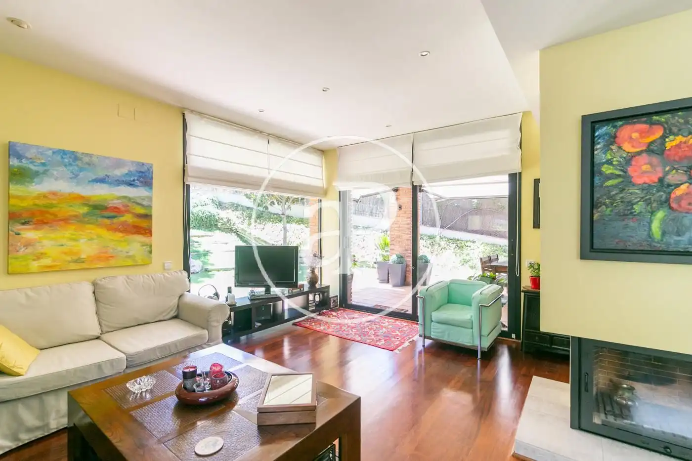 Living room of Houses for sale in Sant Just Desvern  with Air Conditioner, Heating and Private garden