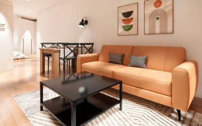 Living room of Flat for sale in Málaga Capital  with Air Conditioner, Terrace and Furnished