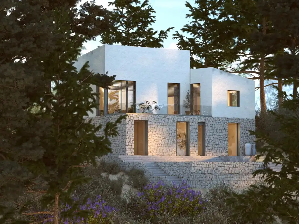 Vista exterior de Casa o xalet en venda en Alcúdia amb Aire condicionat, Calefacció i Jardí privat
