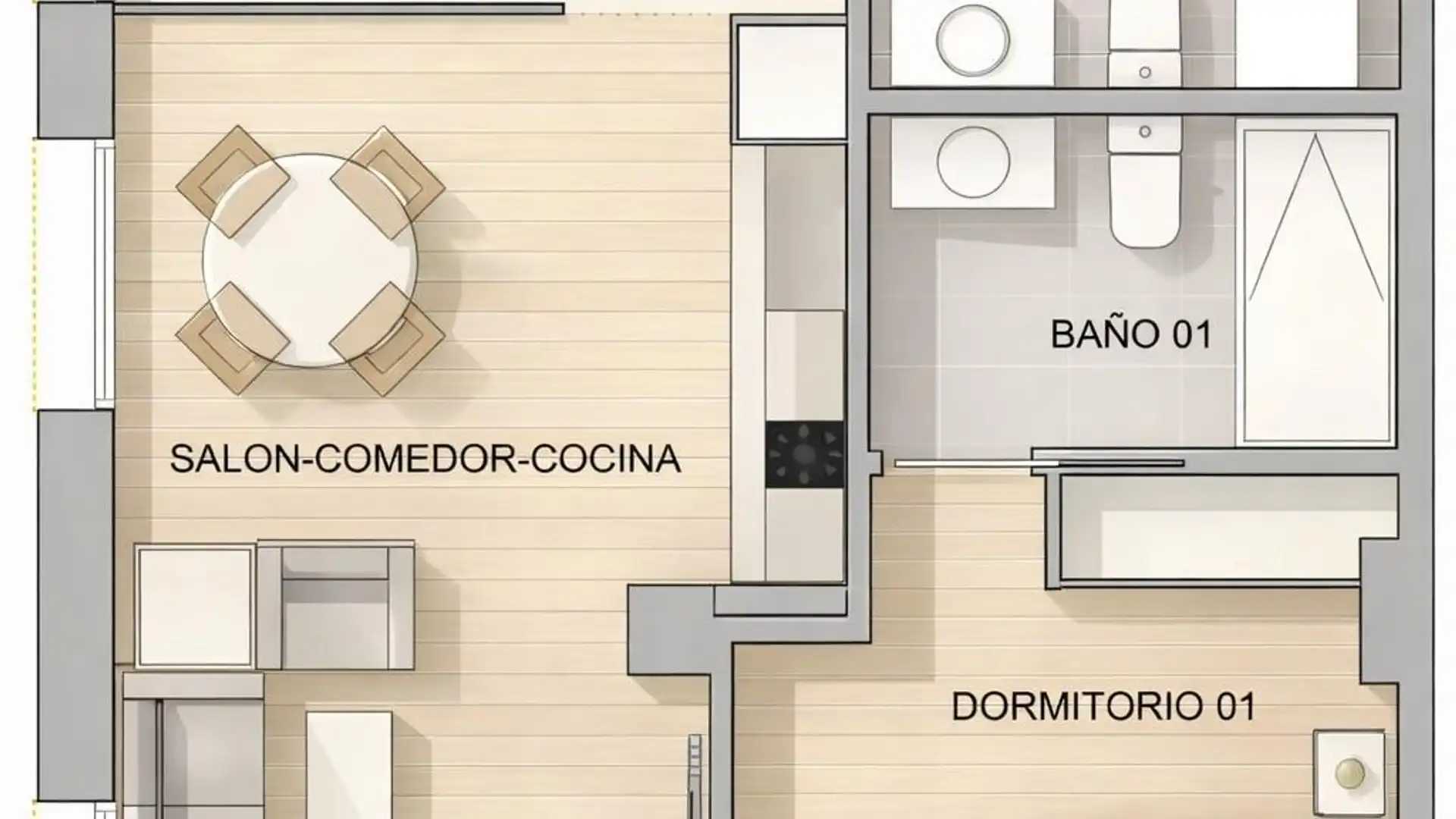 Planta baja for sale in Petrer  with Air Conditioner