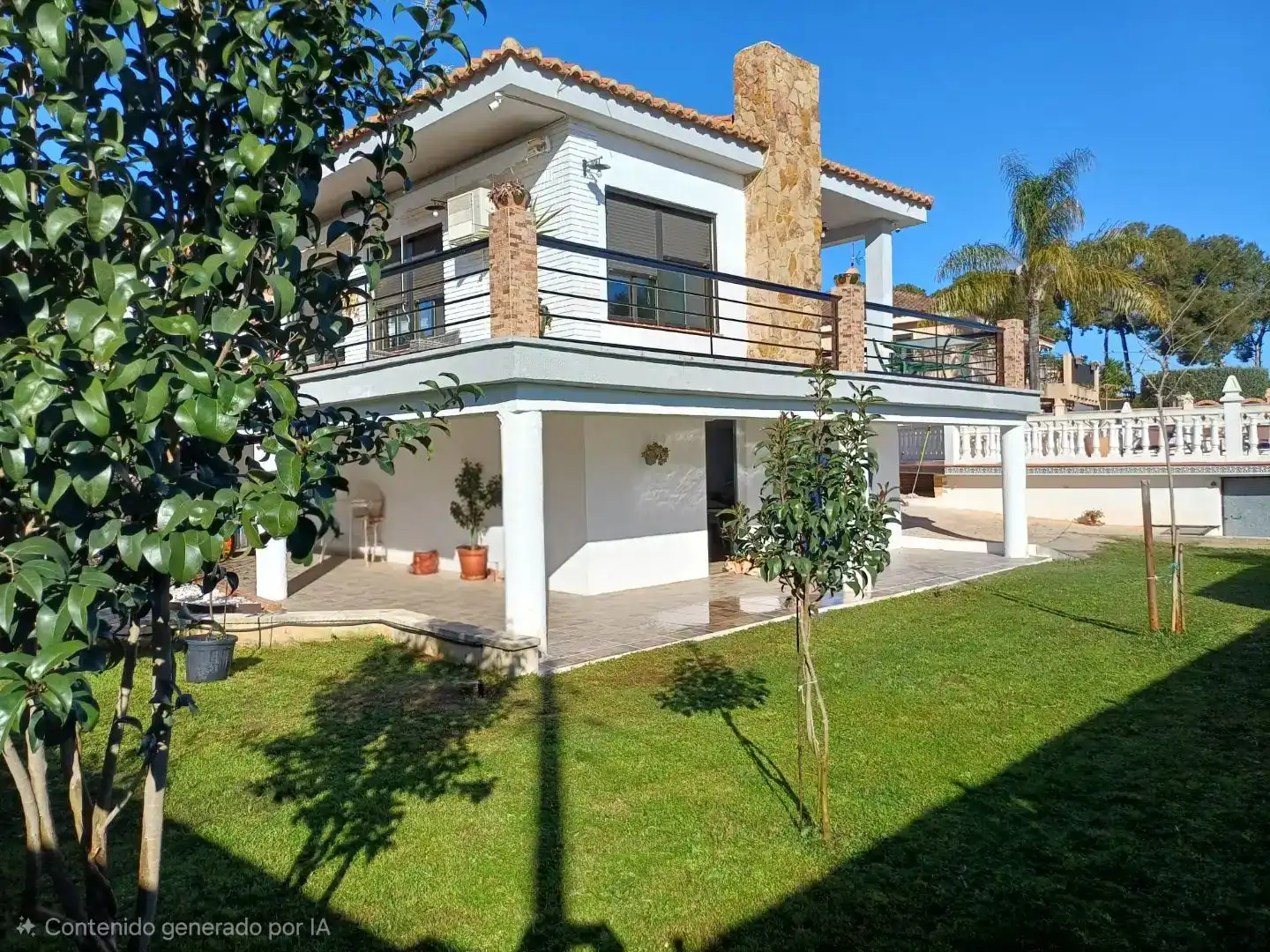 Außenansicht von Haus oder Chalet zum Verkauf in Chiva mit Klimaanlage, Schwimmbad und Balkon