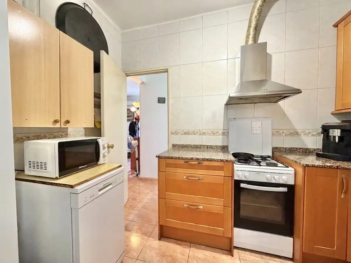 Kitchen of Flat for sale in Castellví de la Marca  with Air Conditioner, Furnished and Balcony