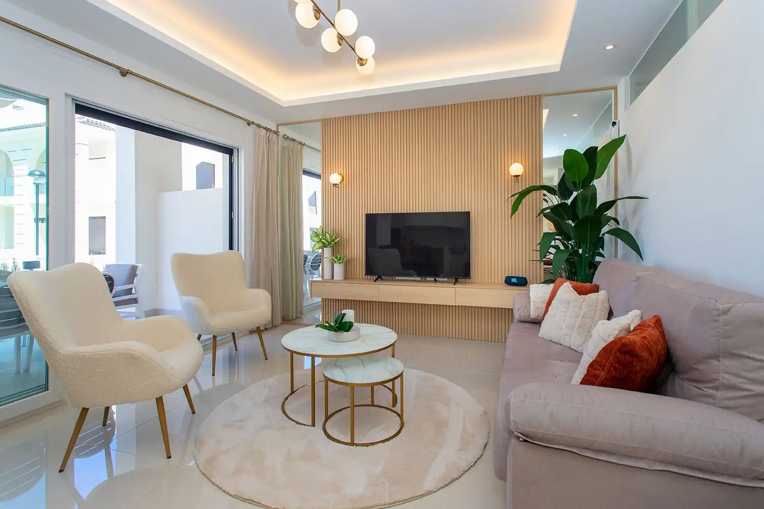 Sala de estar de Planta baja en venta en Rojales con Aire acondicionado, Terraza y Piscina
