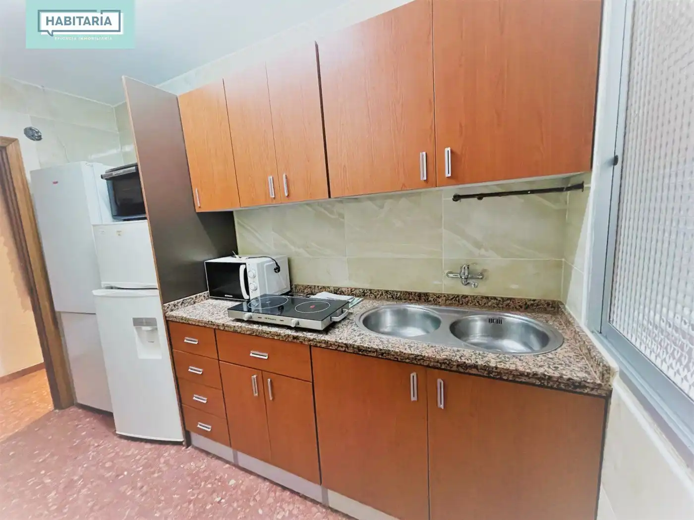 Küche von Wohnung zur Miete in Málaga mit Klimaanlage, Terrasse und Möbliert