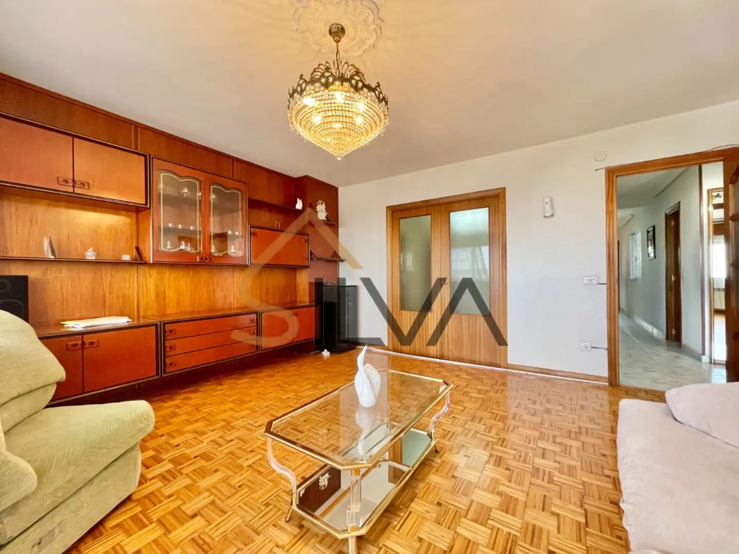 Sala de estar de Piso en venta en Lugo con Calefacción, Parquet y Internet