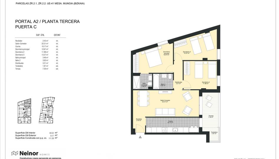 Photo 1 from new construction home in Flat for sale in   Calle Lauxeta Olerkari, Mungia, Bizkaia