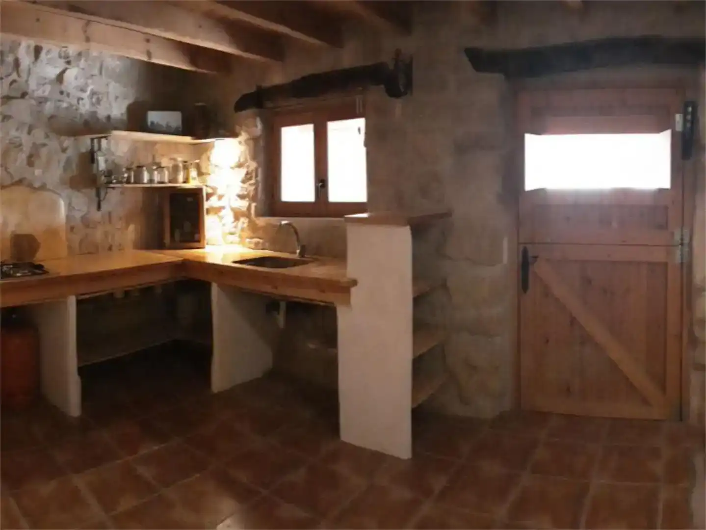 Küche von Country house zum Verkauf in Caspe mit Schwimmbad und Balkon