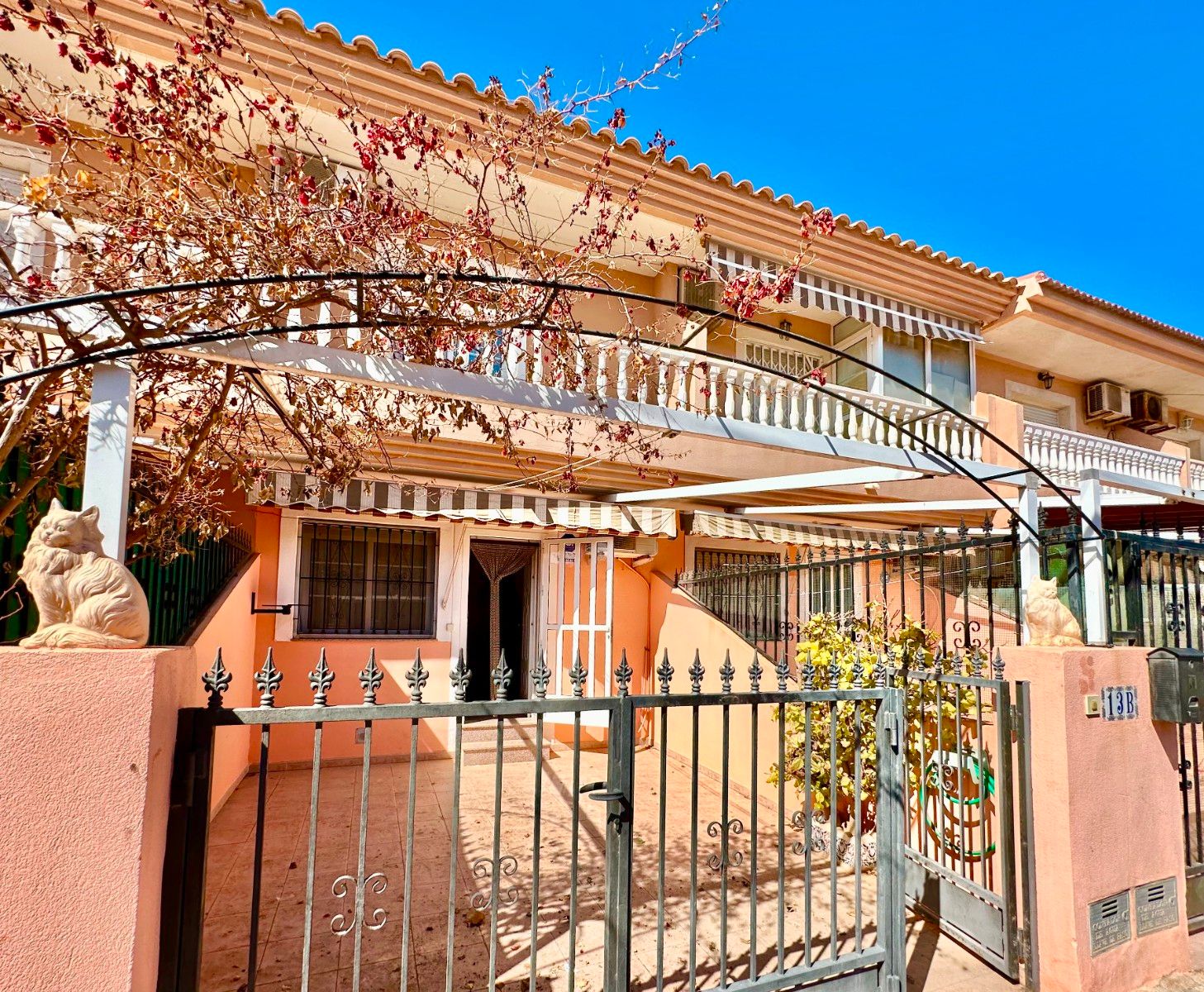 Vista exterior de Casa o xalet en venda en San Pedro del Pinatar amb Jardí privat, Terrassa i Traster