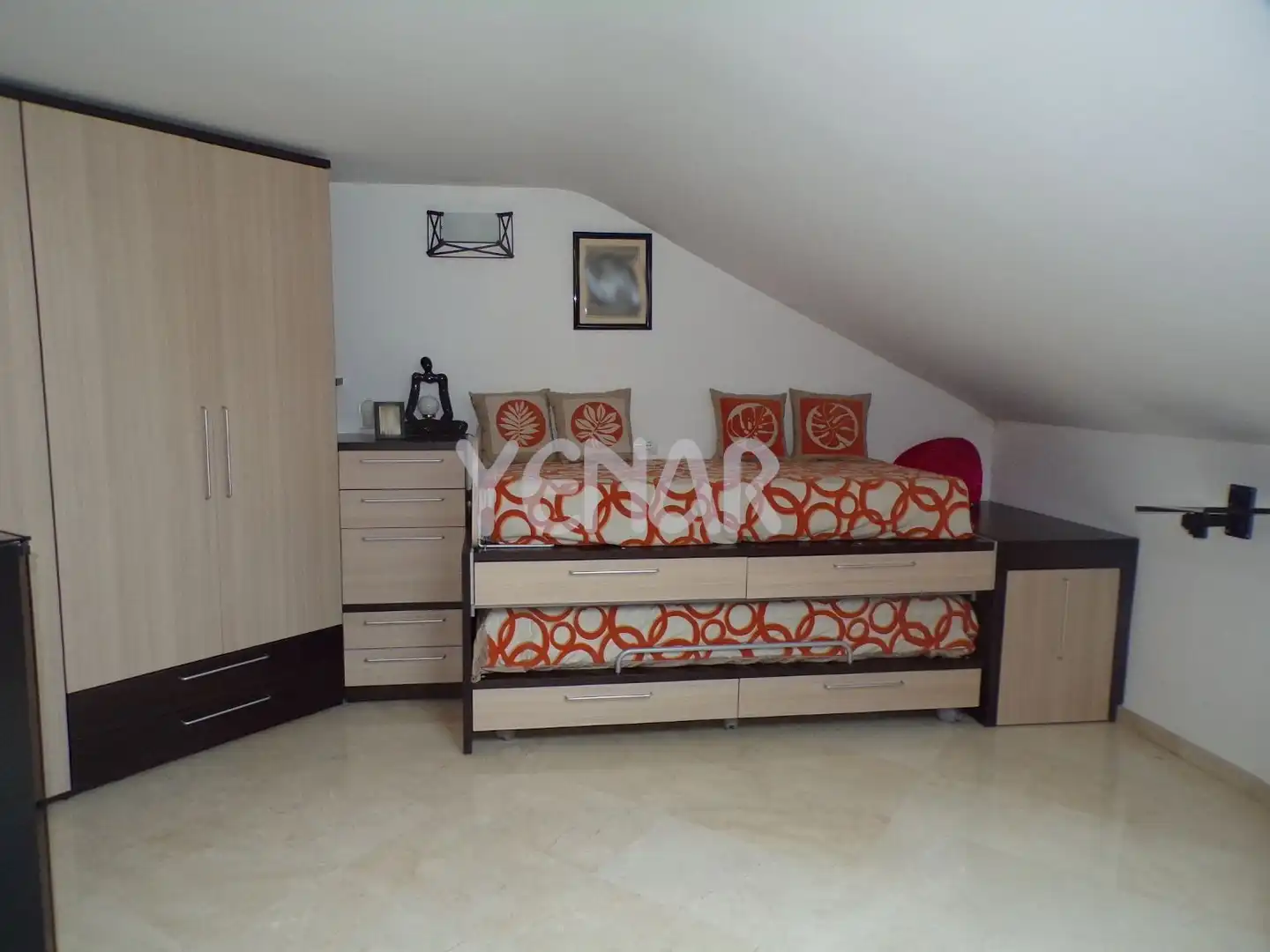 Schlafzimmer von Maisonette zum Verkauf in Castalla mit Klimaanlage, Heizung und Abstellraum