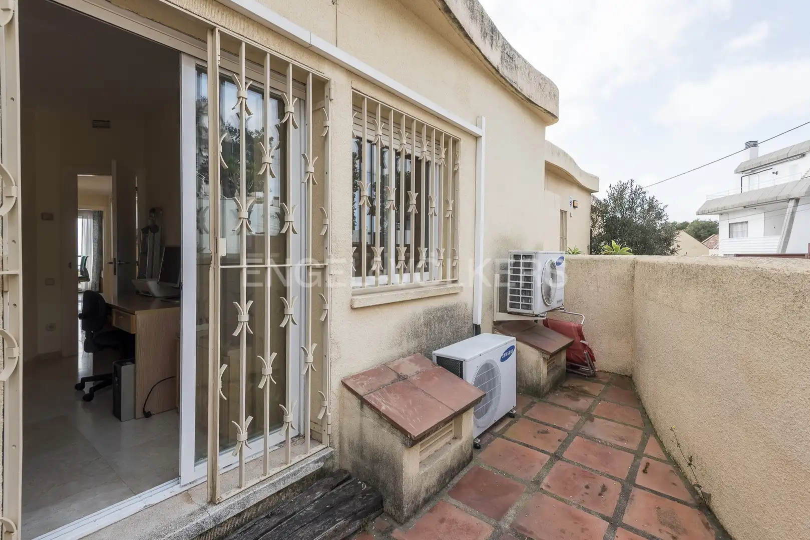 Terrassa de Casa adosada en venda en Sitges amb Aire condicionat, Calefacció i Jardí privat