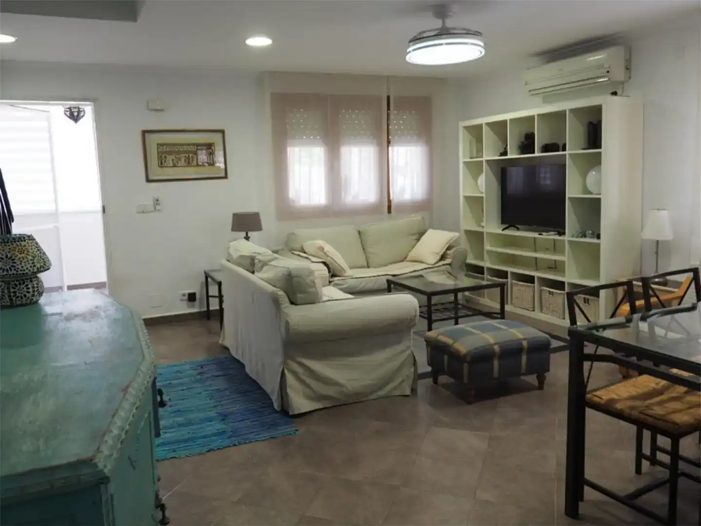 Wohnzimmer von Haus oder Chalet zur Miete in Águilas mit Klimaanlage, Privatgarten und Möbliert