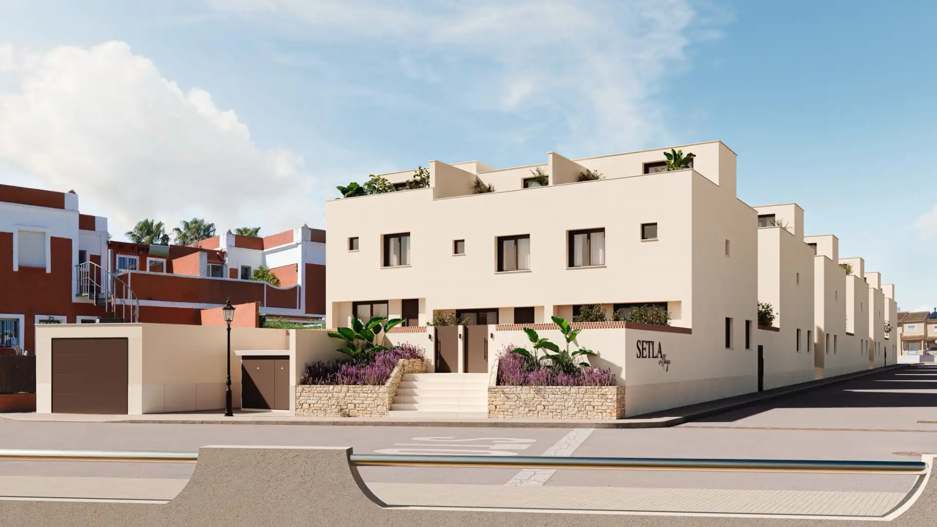 Vista exterior de Casa adosada en venta en Els Poblets con Aire acondicionado, Terraza y Trastero