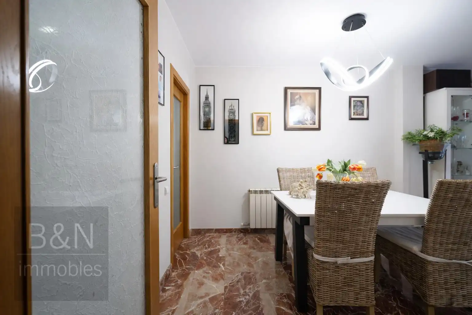 Dining room of Flat for sale in Terrassa  with Air Conditioner, Heating and Terrace