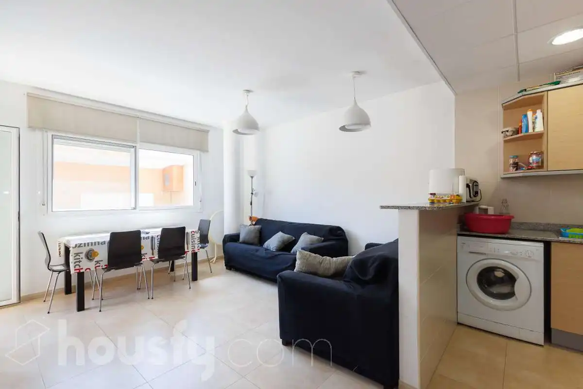 Living room of Flat for sale in Sant Jaume d'Enveja  with Storage room, Balcony and Community pool
