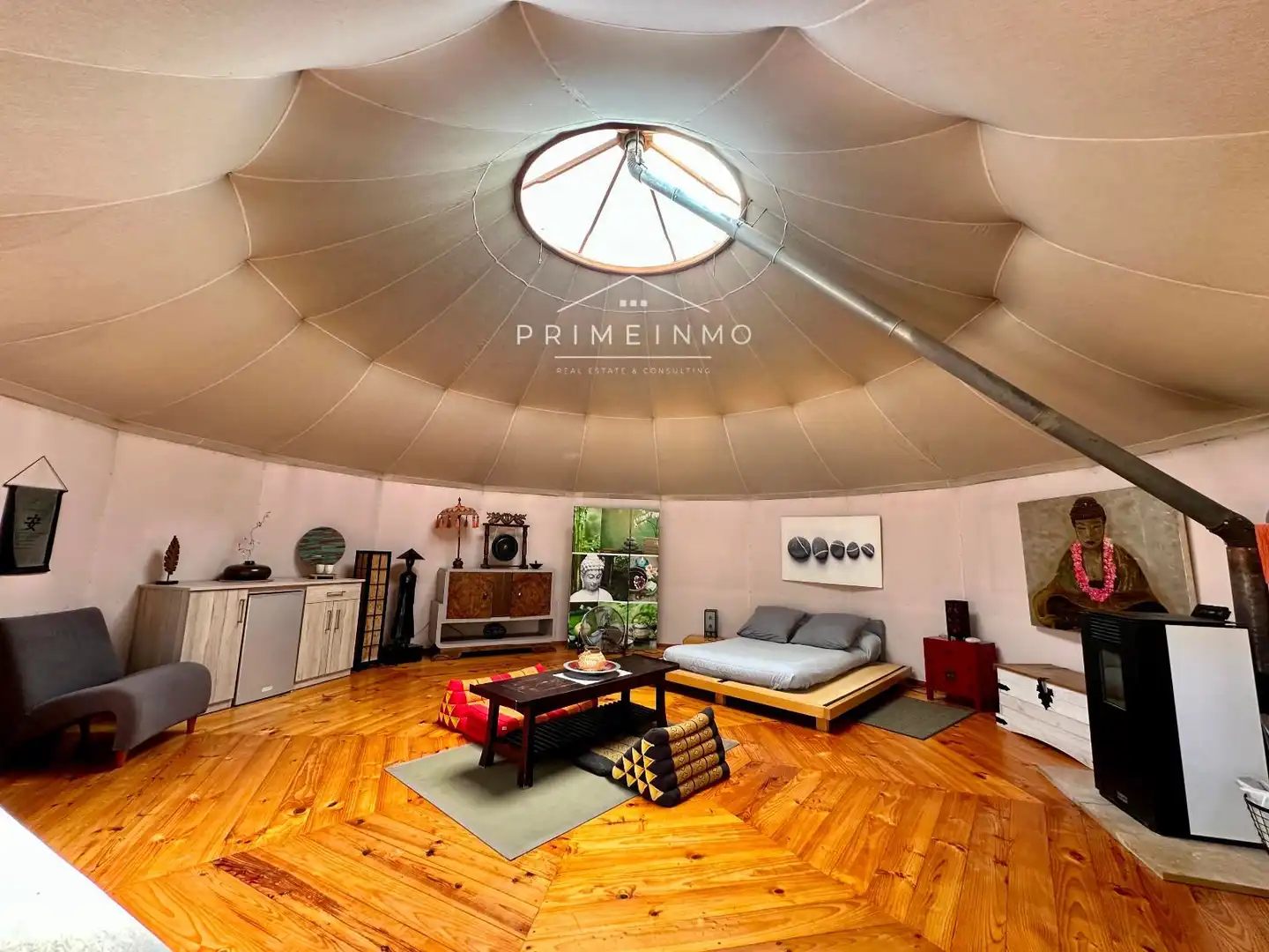 Sala de estar de Finca rústica en venta en Camarles con Calefacción, Terraza y Trastero