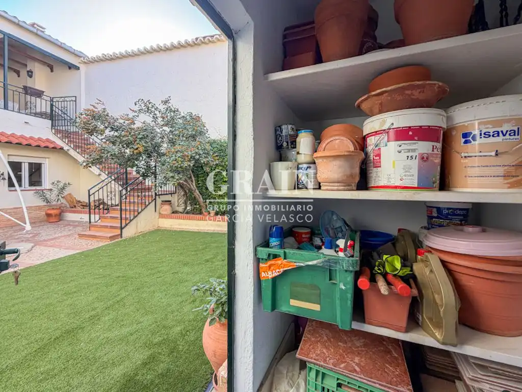 Garden of Detached homes for sale in Barrax  with Air Conditioner, Heating and Storage room