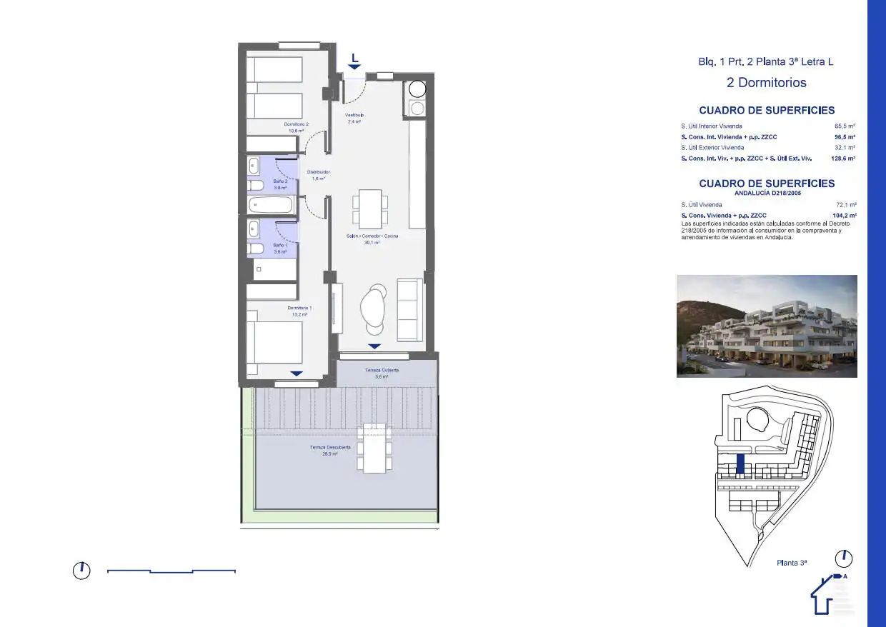 Apartment mit Terrasse zum Verkauf in San Juan de los Terreros, imagen 13