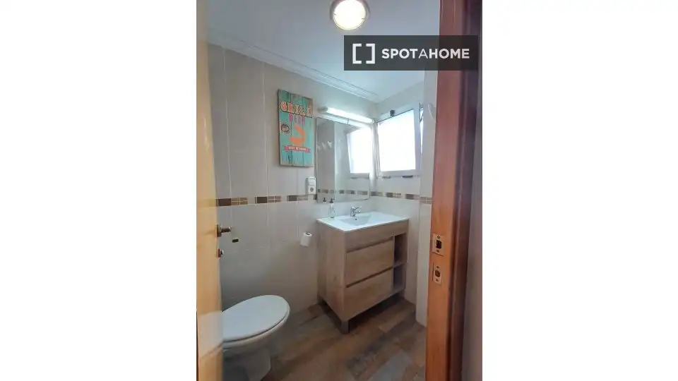 Bedroom of Flat for rent in Sueca  with Air Conditioner, Heating and Furnished