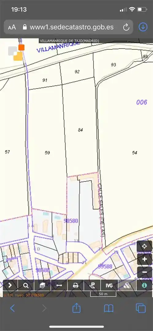 Terreno en venta en Villamanrique de Tajo
