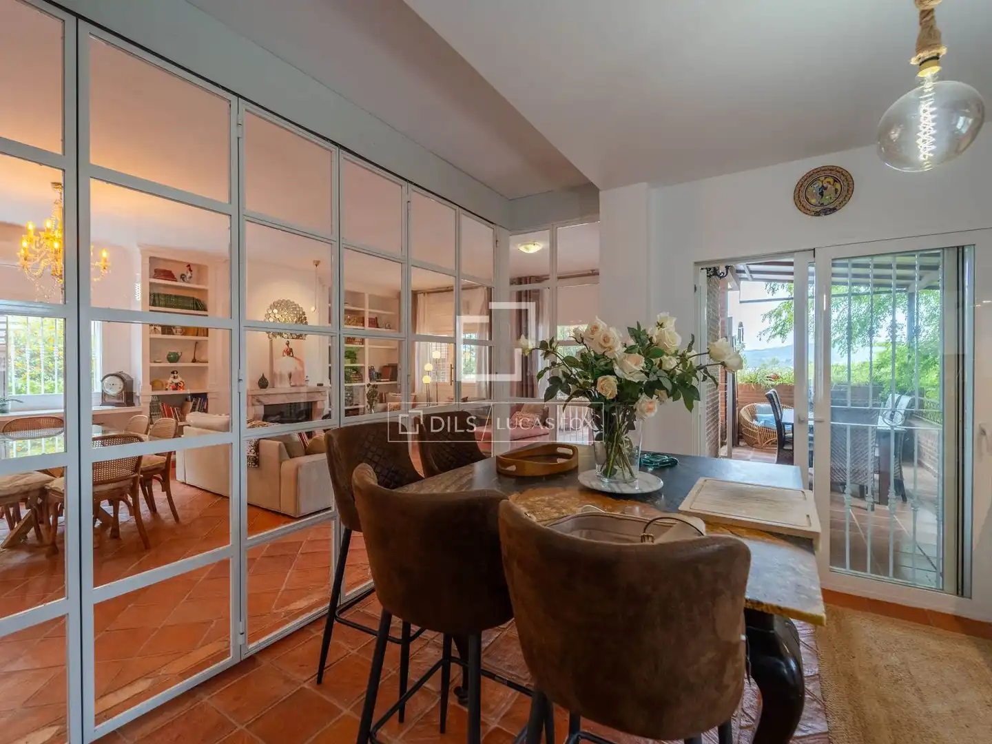 Dining room of Houses for rent in L'Eliana  with Air Conditioner, Heating and Private garden