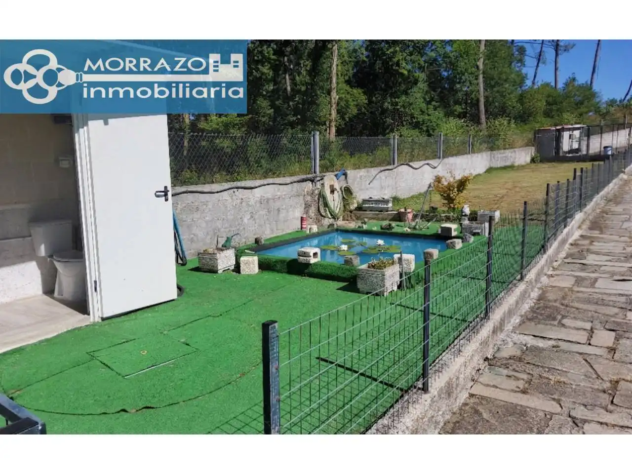 Vista exterior de Casa o chalet en venta en A Estrada  con Aire acondicionado, Piscina y Amueblado