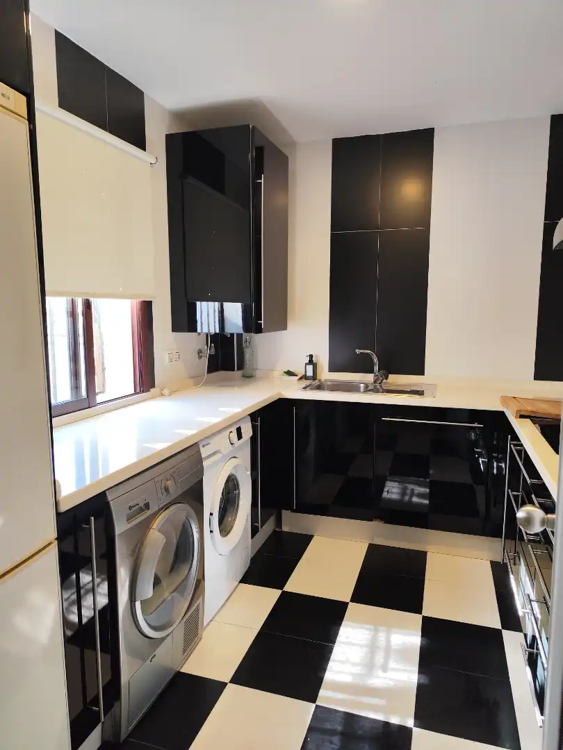 Küche von Wohnung zur Miete in Sanlúcar de Barrameda mit Klimaanlage, Heizung und Möbliert