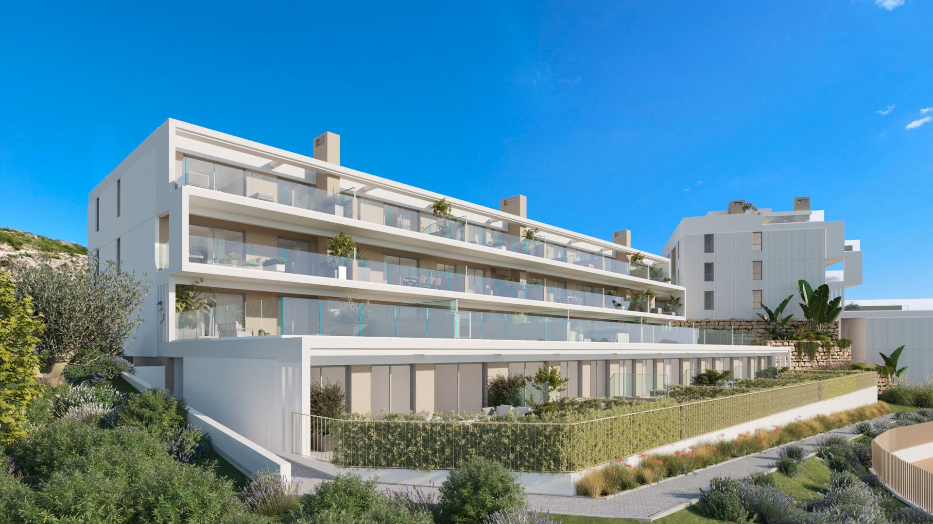 Exterior view of Apartment for sale in Estepona  with Air Conditioner, Heating and Parquet flooring