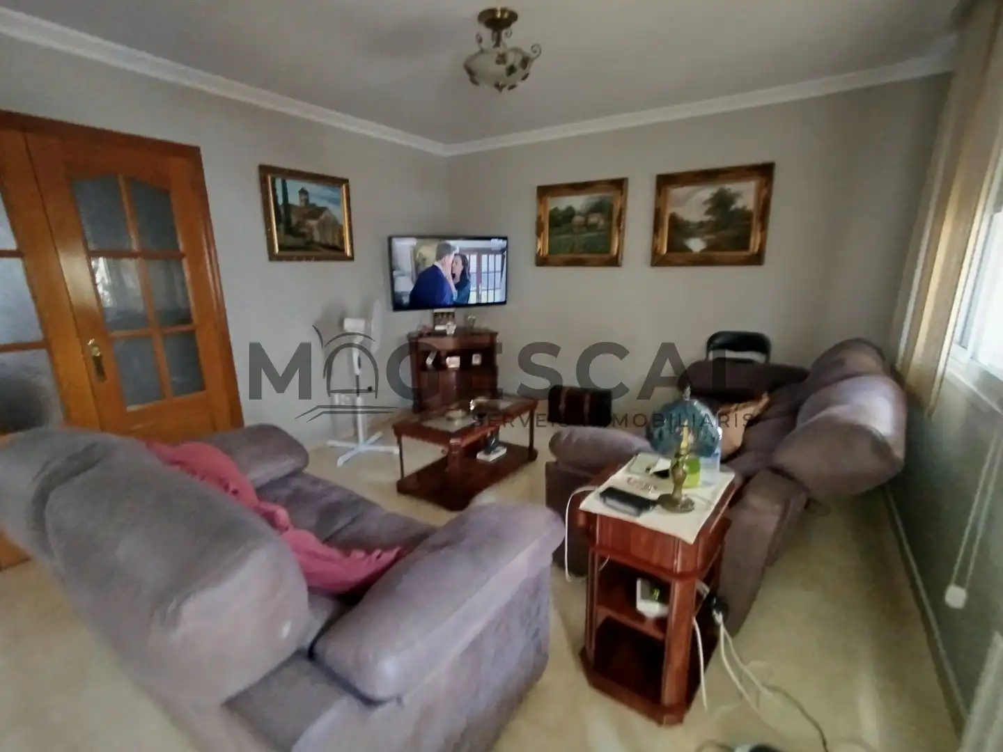 Sala d'estar de Casa adosada en venda en Caldes de Montbui amb Aire condicionat, Calefacció i Terrassa