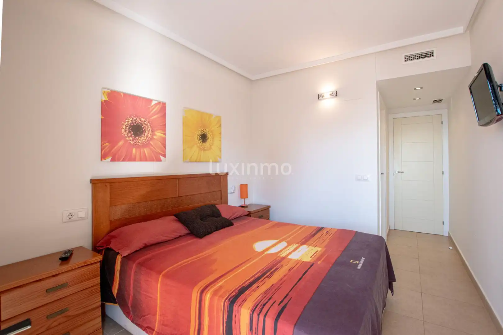 Bedroom of Flat for sale in Calpe / Calp  with Air Conditioner, Terrace and Storage room
