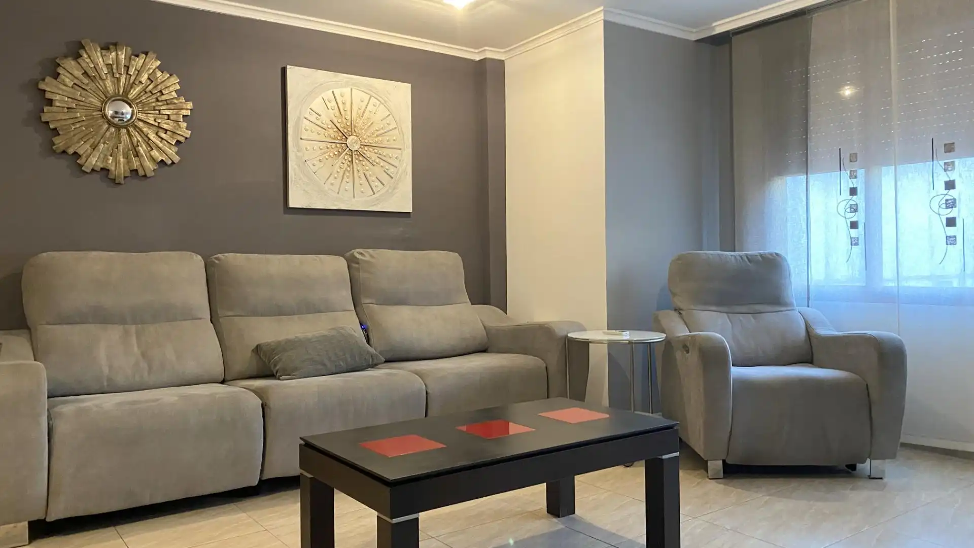 Sala de estar de Piso de alquiler en Alginet con Amueblado