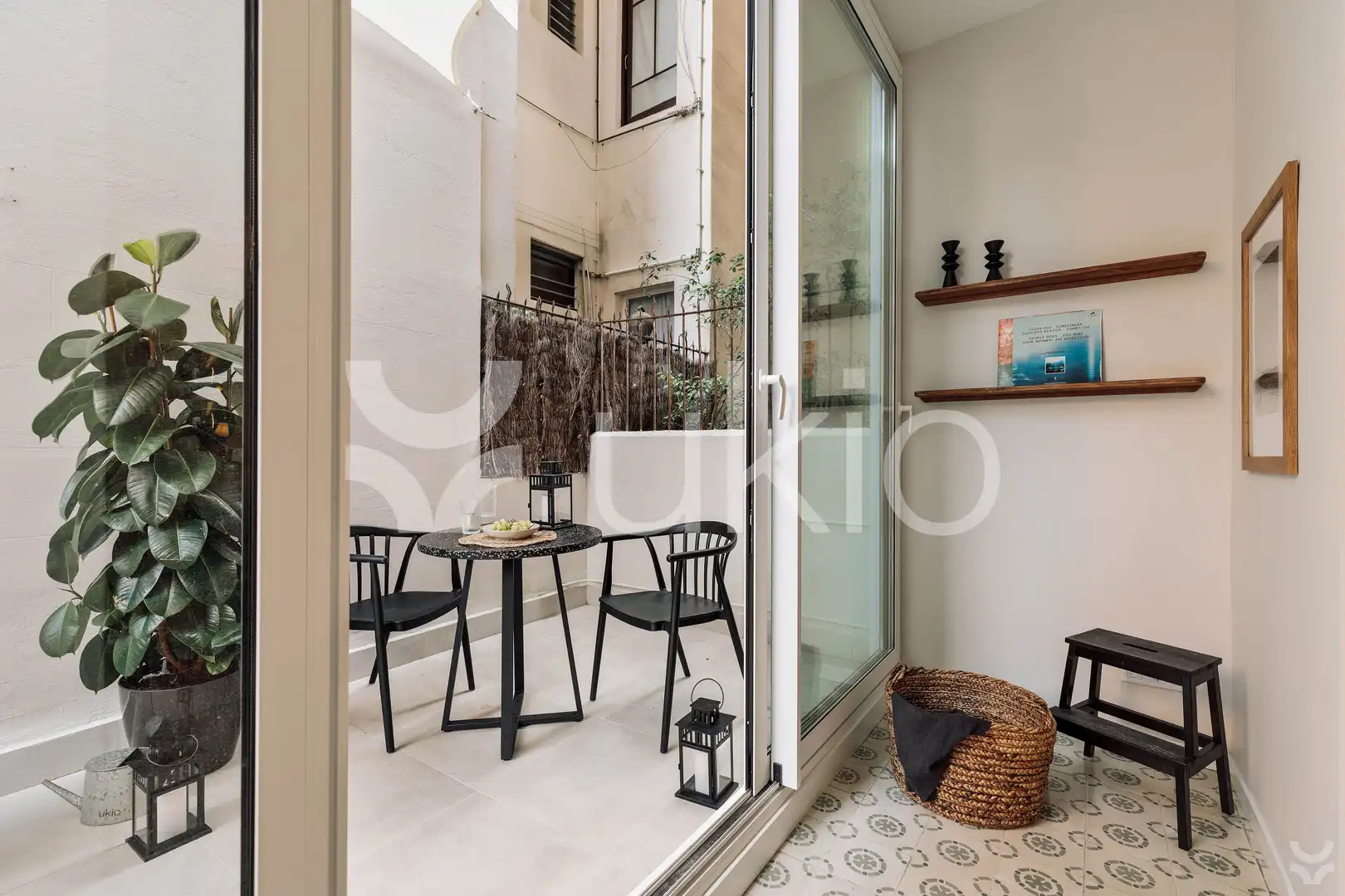 Terraza de Apartamento de alquiler en Barcelona con Aire acondicionado, Calefacción y Terraza