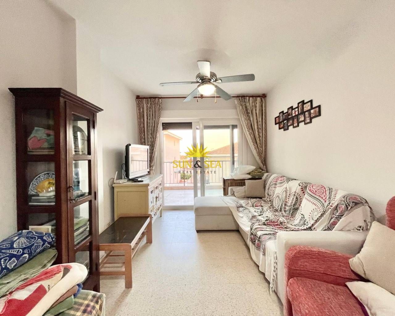 Living room of Flat to rent in Guardamar del Segura  with Heating, Swimming Pool and Furnished