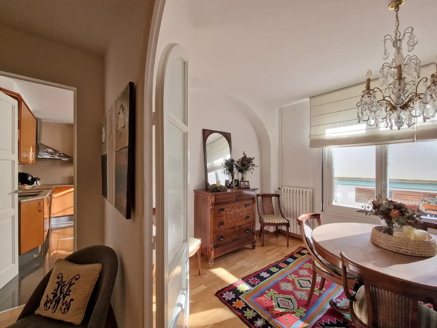 Dining room of Flat for sale in Girona  with Air Conditioner, Heating and Terrace