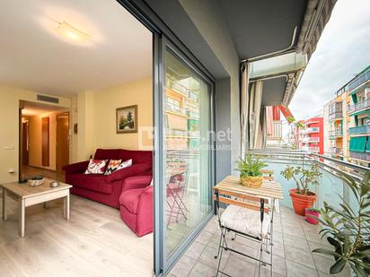 Balcony of Flat for sale in Vilanova i la Geltrú  with Air Conditioner, Heating and Parquet flooring