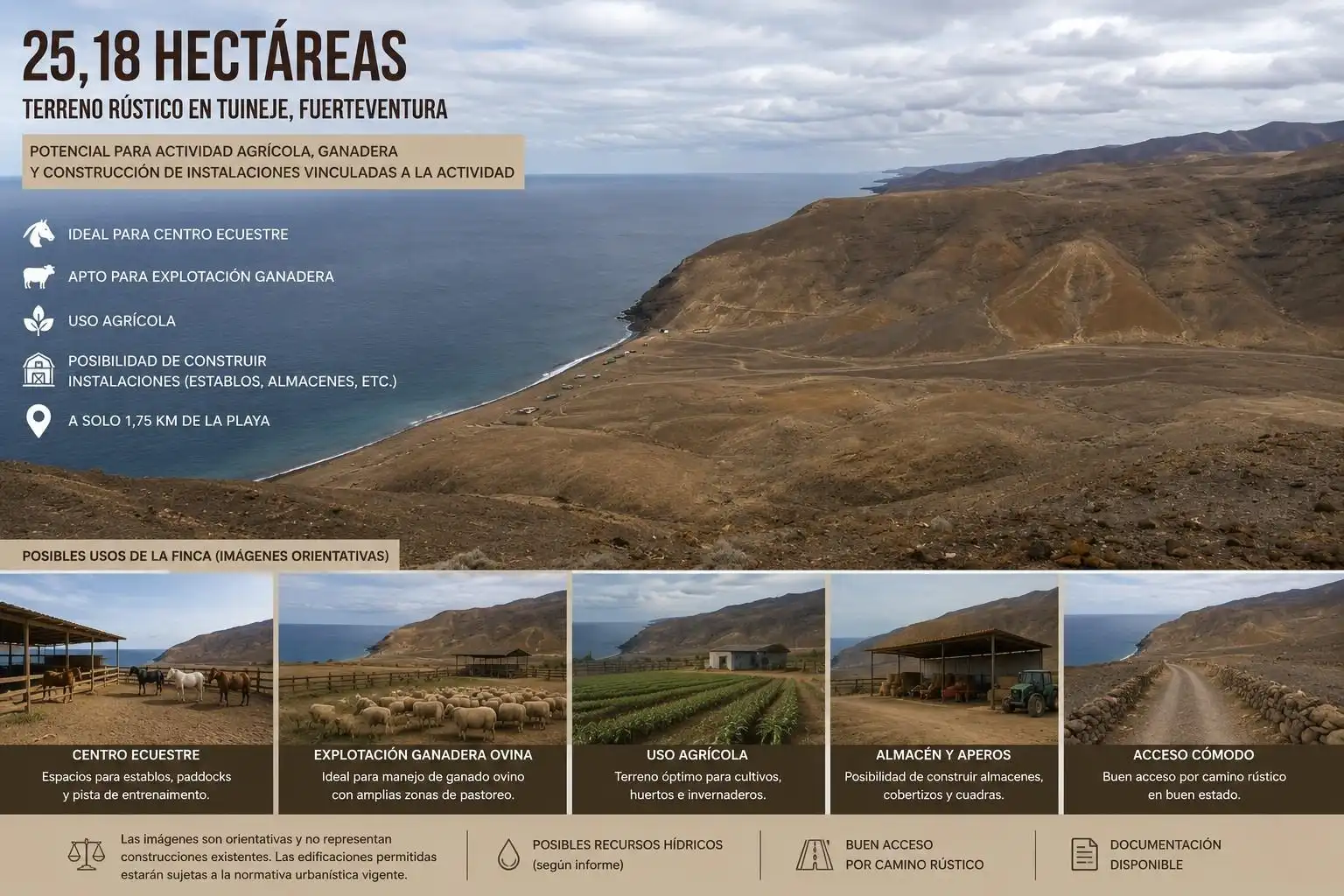 Vista exterior de Terreno en venta en Tuineje