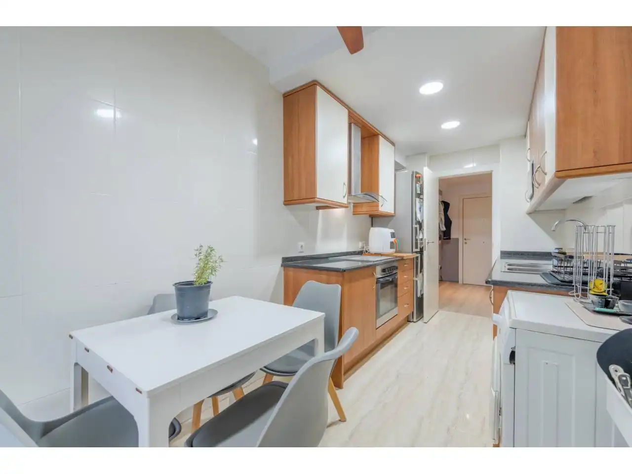 Kitchen of Flat for sale in Girona  with Heating, Parquet flooring and Storage room