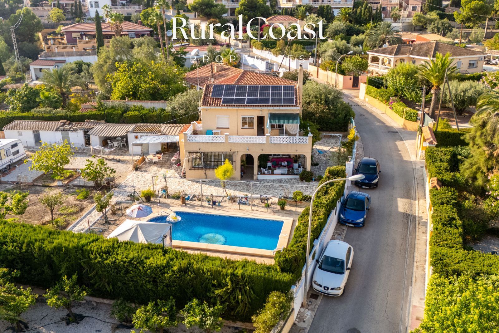 Vista exterior de Casa o chalet en venta en Busot con Aire acondicionado, Calefacción y Terraza