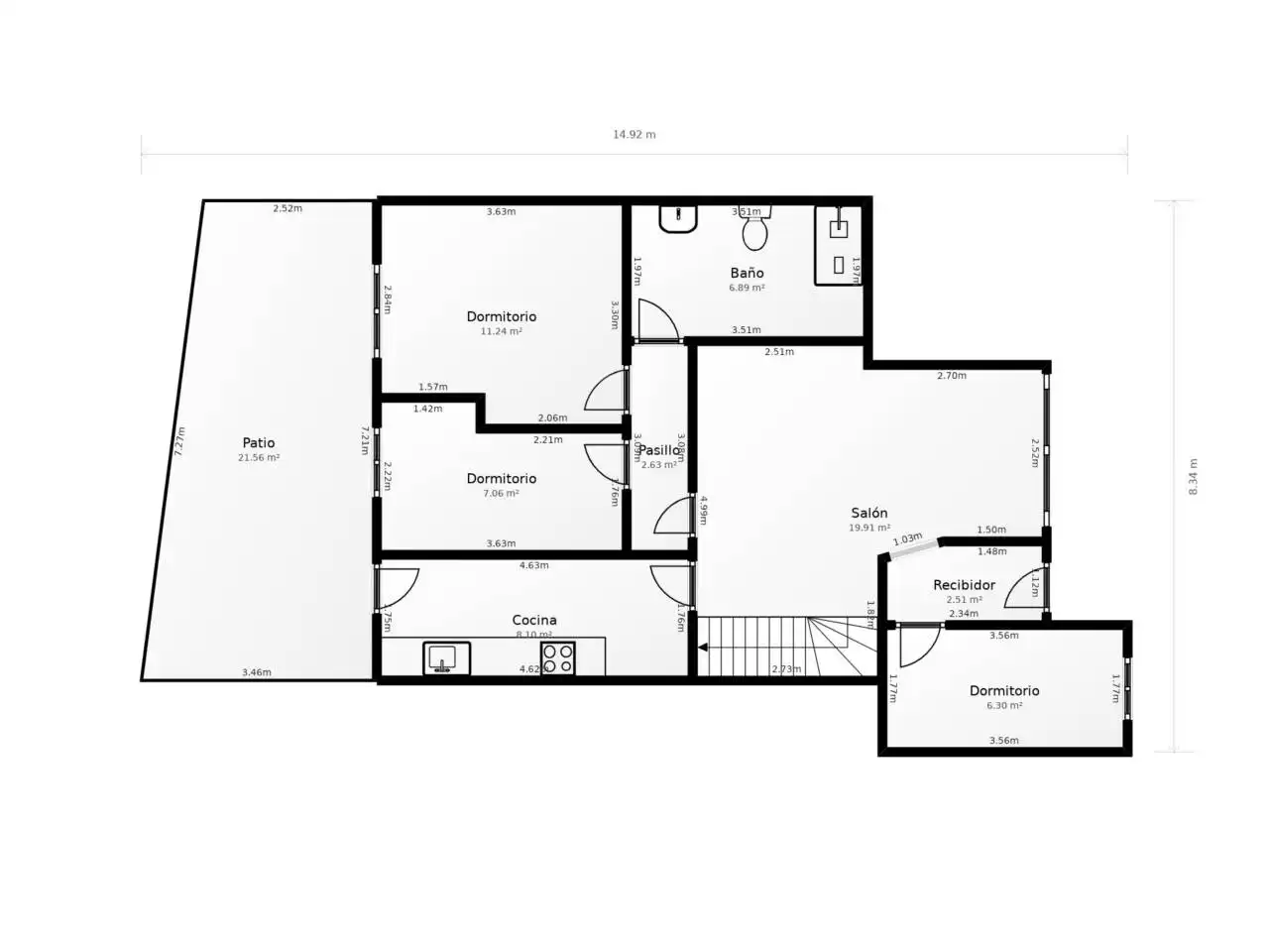 Maisonette zum Verkauf in Sabadell mit Klimaanlage, Heizung und Terrasse