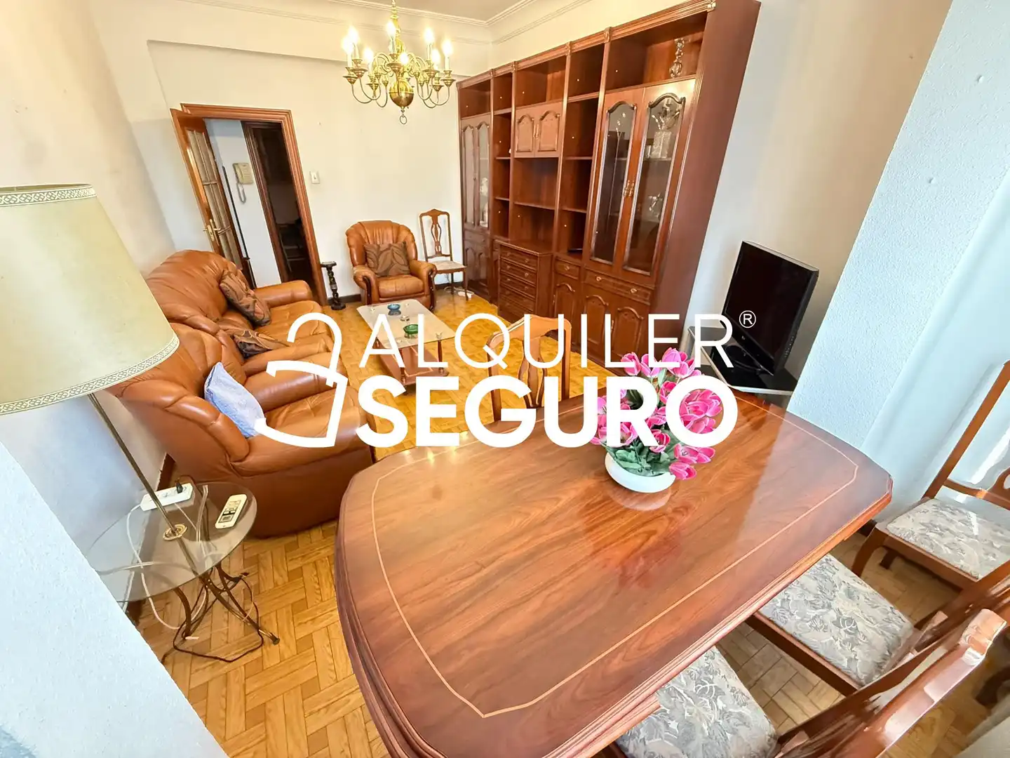 Living room of Flat for rent in Madrid  with Air Conditioner, Heating and Terrace