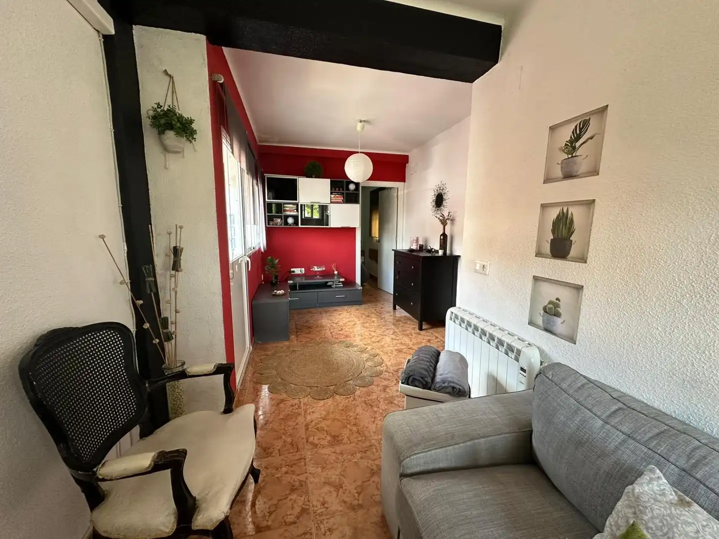 Living room of Flat for sale in Badajoz  with Furnished and Balcony