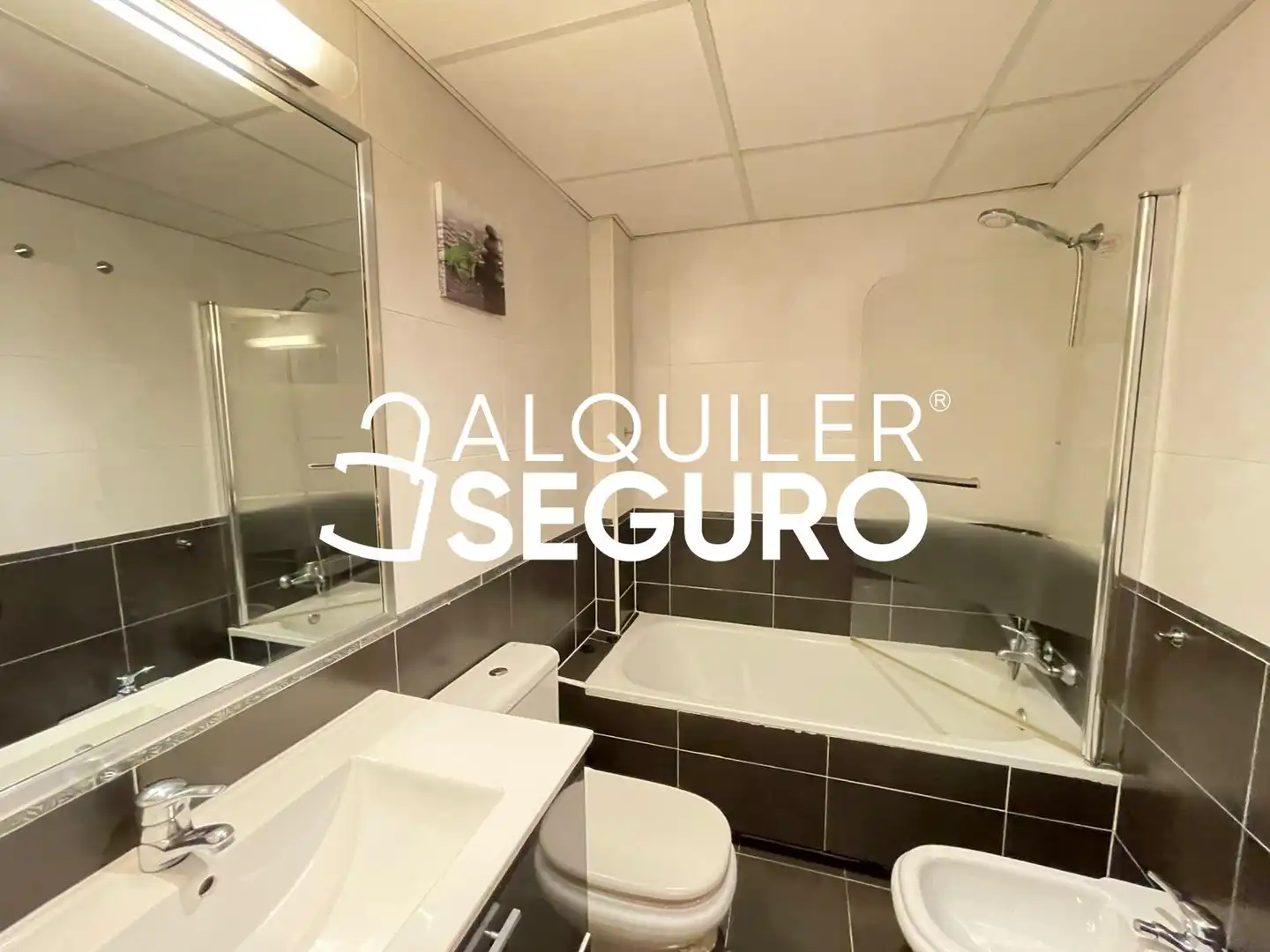 Bany de Pis de lloguer en Madrid amb Aire condicionat, Calefacció i Moblat