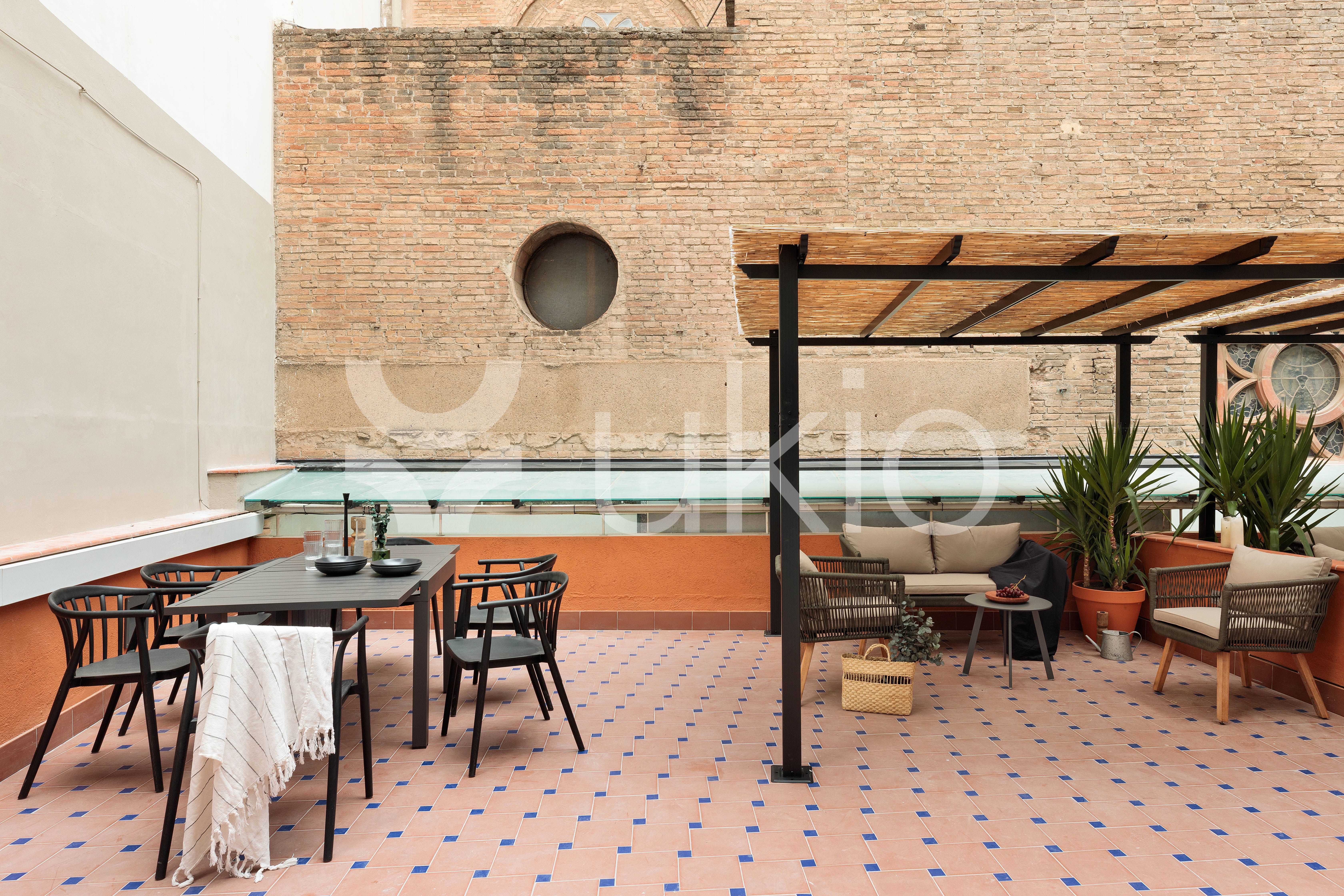 Terraza de Apartamento de alquiler en  Barcelona Capital con Aire acondicionado, Calefacción y Terraza