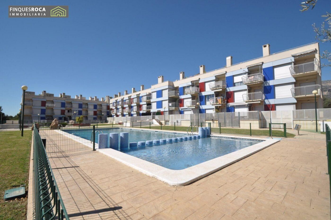 Swimming pool of Flat for sale in Alcanar  with Air Conditioner, Heating and Parquet flooring