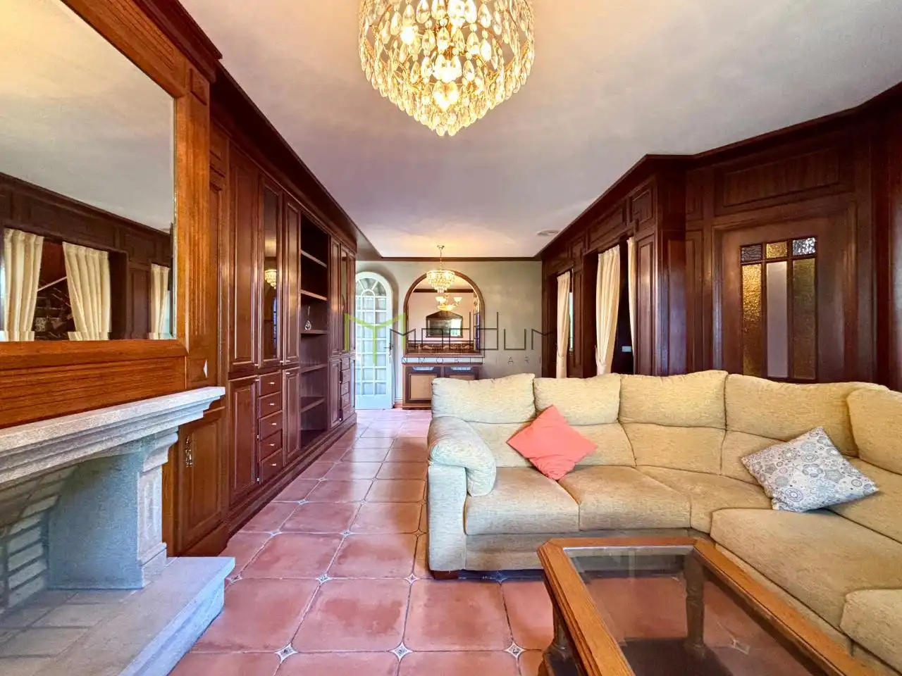 Sala de estar de Casa o chalet en venta en Silleda con Calefacción, Jardín privado y Parquet