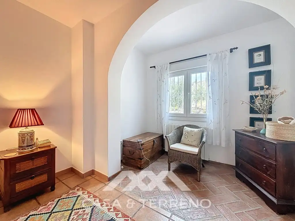 Sala d'estar de Casa o xalet en venda en Canillas de Albaida amb Aire condicionat, Calefacció i Jardí privat