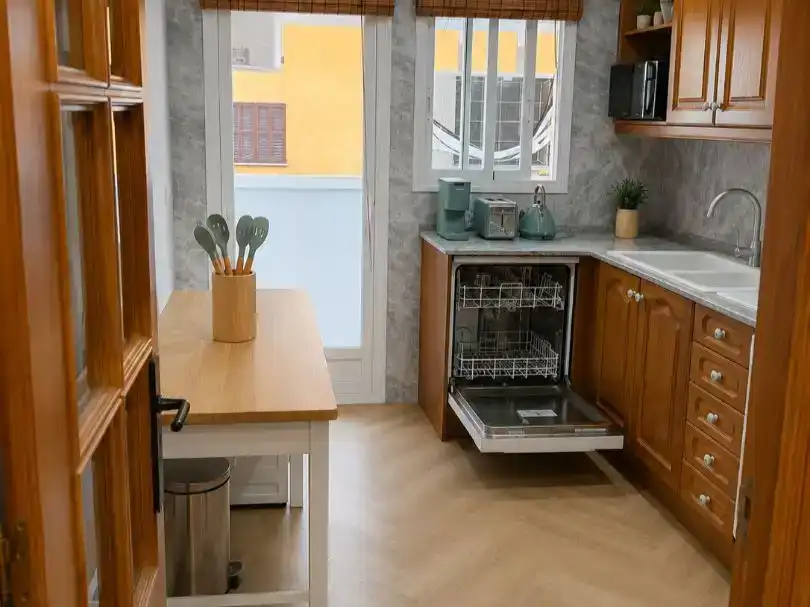 Cocina de Piso de alquiler en Son Servera con Aire acondicionado