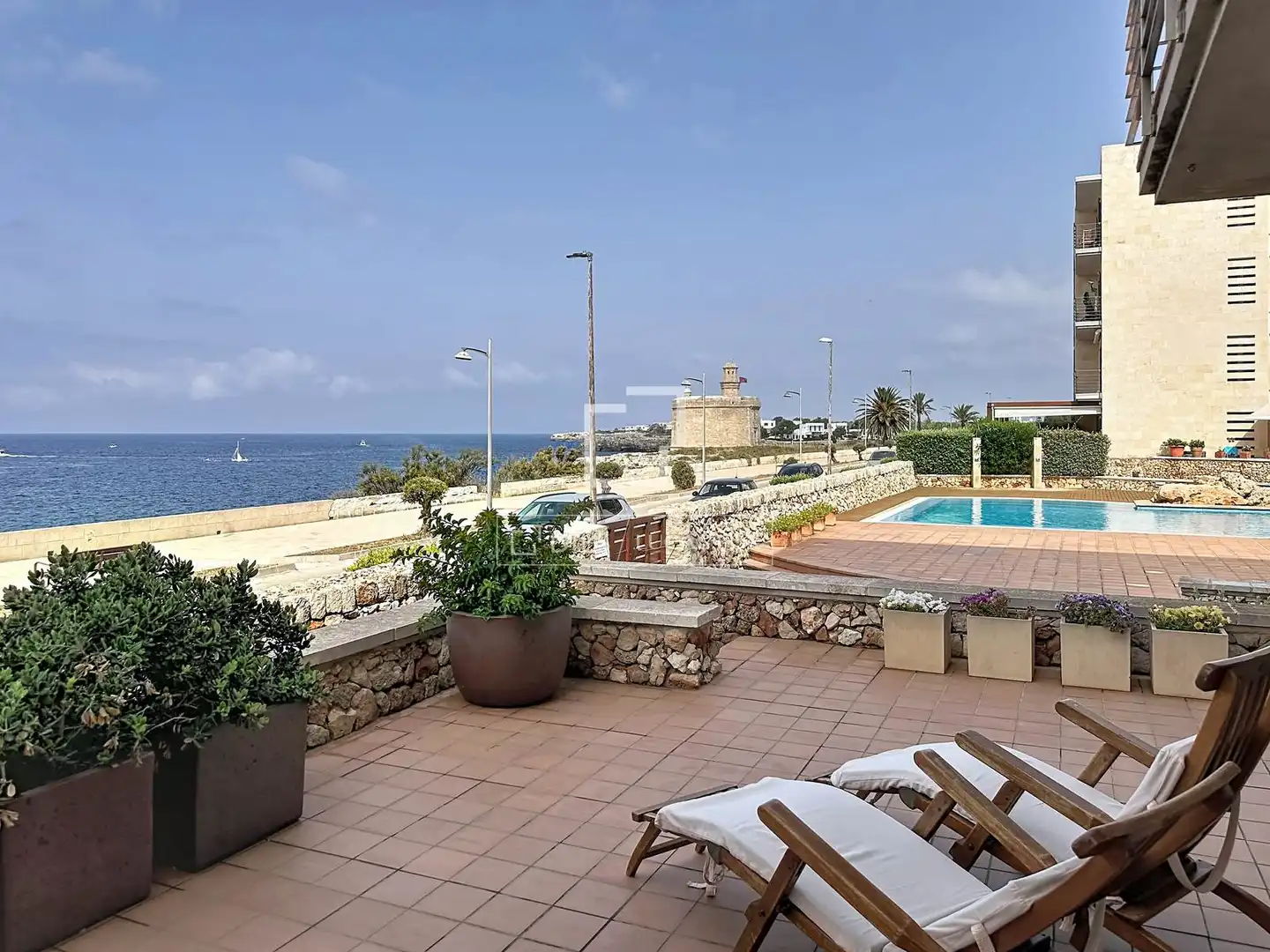 Terrasse von Wohnung zur Miete in Ciutadella de Menorca mit Klimaanlage, Heizung und Privatgarten