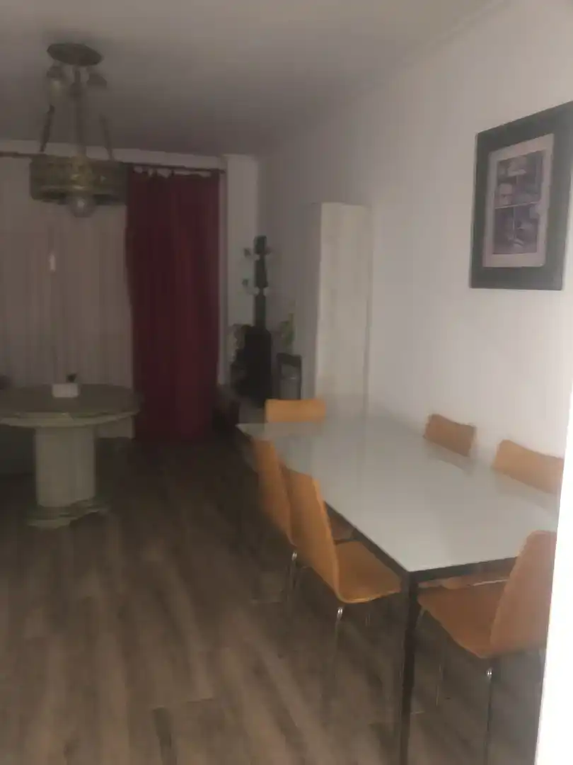 Dining room of Flat for share in Málaga  with Parquet flooring, Furnished and Balcony